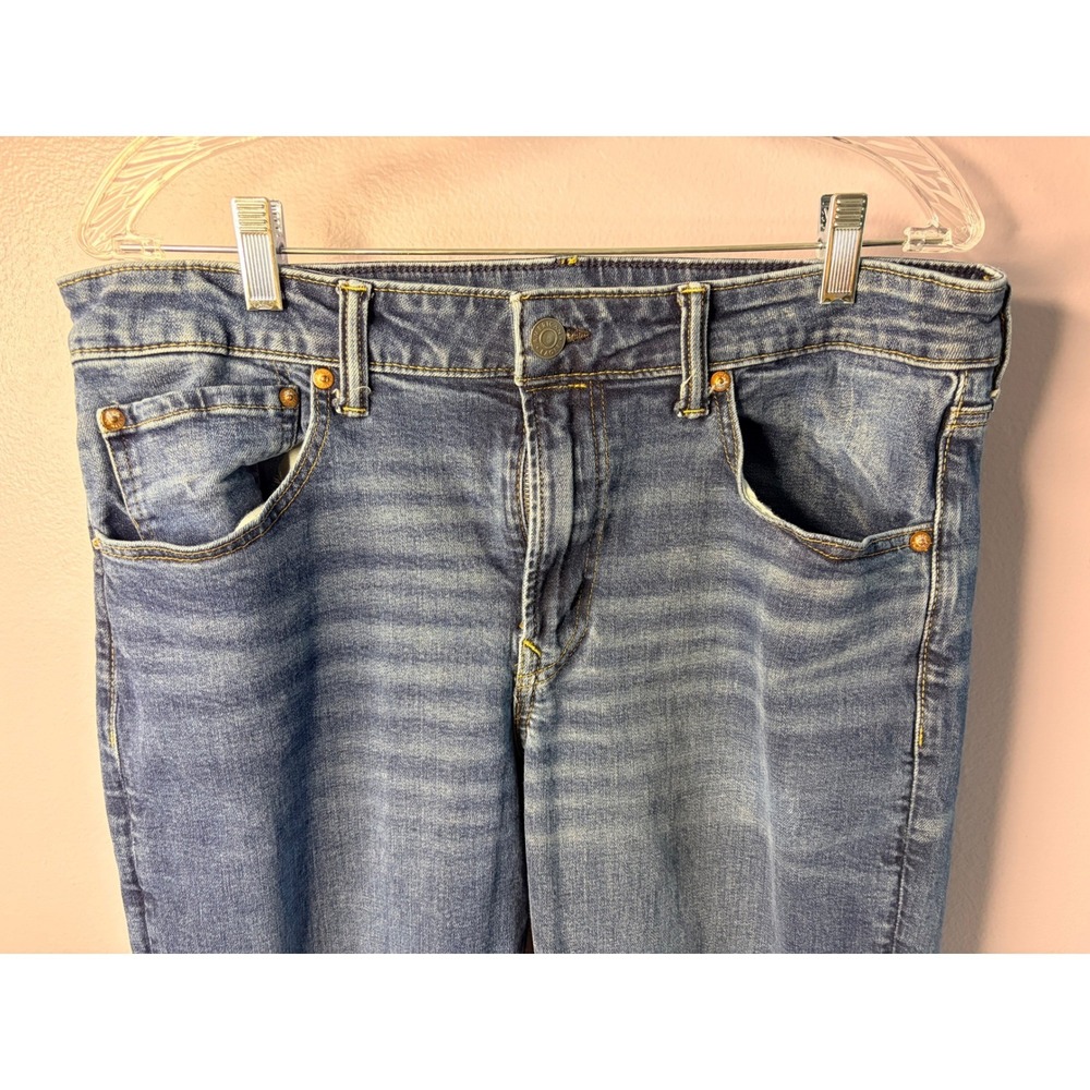 American Eagle Air FLEX+ Stretch Original Straight Denim Jeans Men's 34 X 34 - Picture 2 of 9